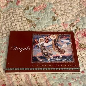 Angels Postcard Book - Elegant Red Cover
